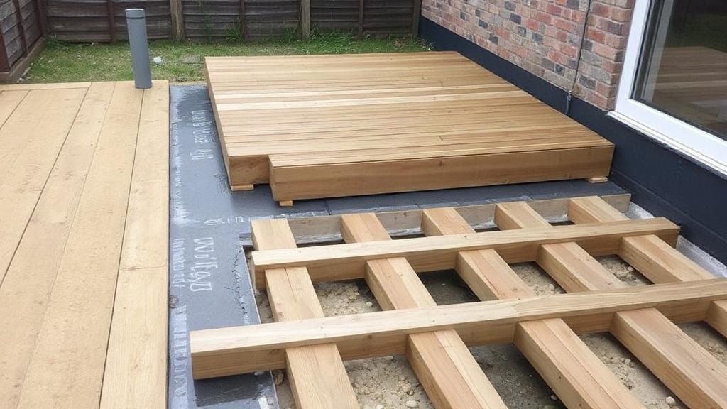 Taras z drewna na legarach: hydroizolacja i dylatacja od budynku w praktyce